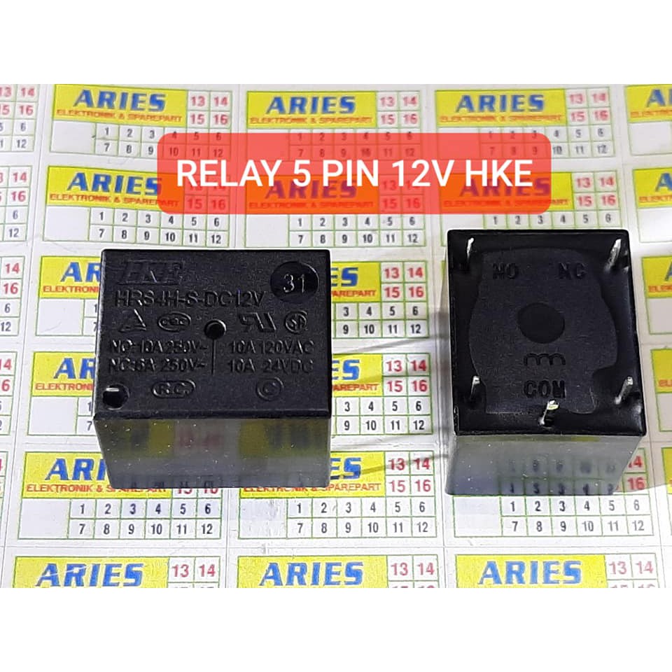 RELAY 12V 5 PIN BAGUS HKE