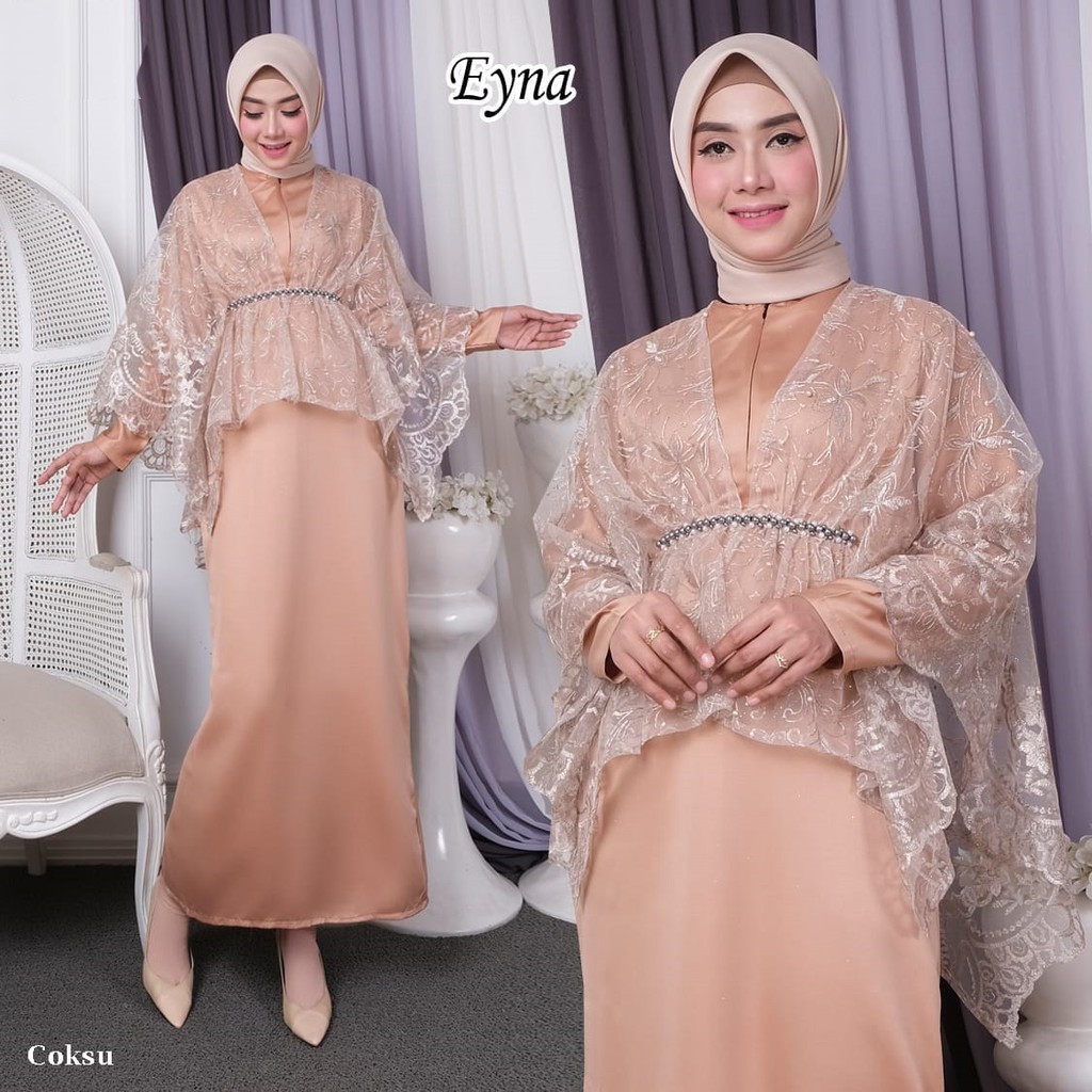 GAMIS PESTA EYNA KEBAYA TULLE BORDIR