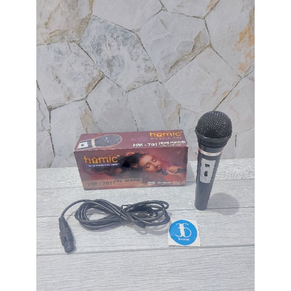 MIC KARAOKE HOMIC HM-701 - MICROPHONE KABEL HOMIC ORIGINAL - MIC KABEL