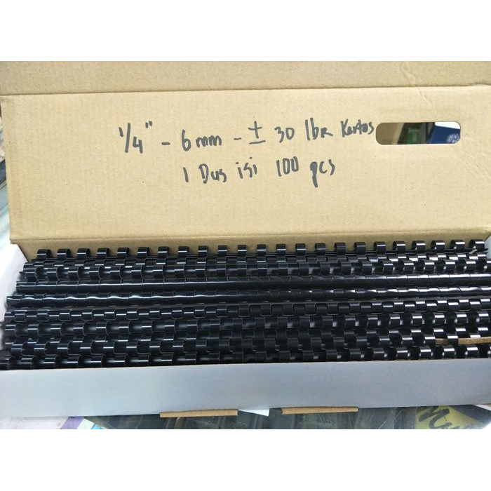 

Utrs0e4 Spiral Plastik Jilid 1/4 Inch 6Mm Folio 23 Lubang Ring Jilid Plastik As71S0D