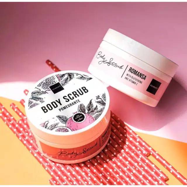 (BISA COD) [Buy 1 Get gift] SCARLETT WHITENING BODY SCRUB