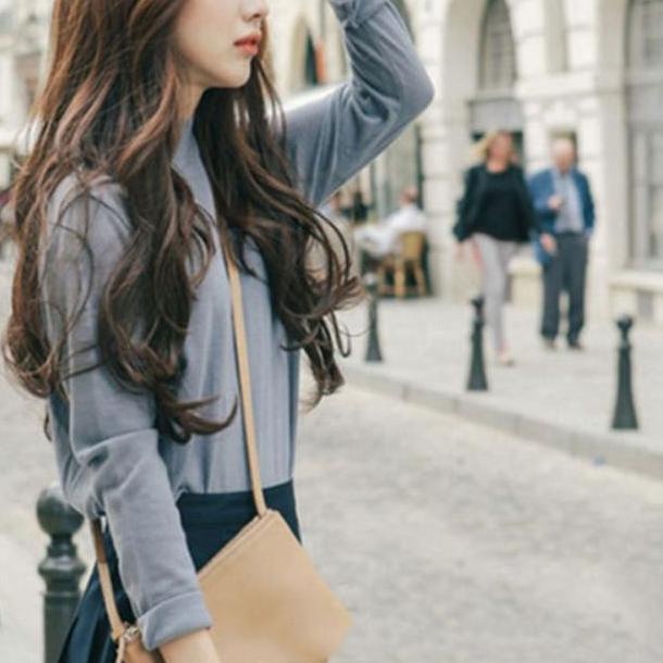 Wig Rambut Sintesis Panjang Bergelombang Long Curly Hair Extension