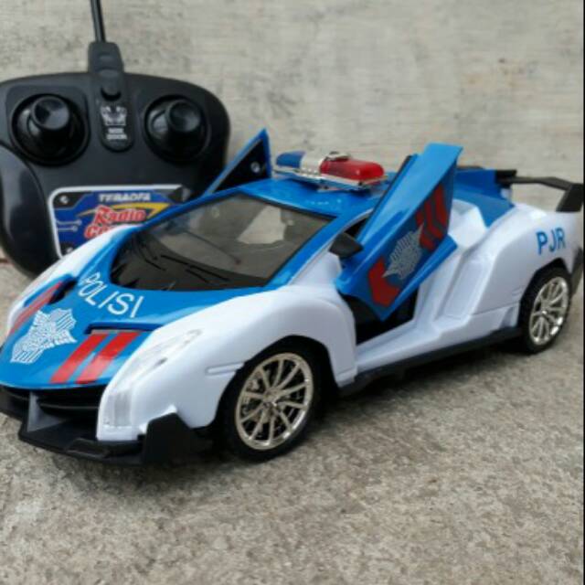 rc car police Lamborgini - mobil remote control - remot kontrol polisi
