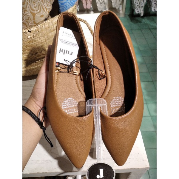 SEPATU RUBI FLAT SHOES ORIGINAL BROWN SALE