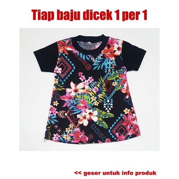 Baju Kaos Anak Perempuan, Baju Payung dan Baju Lurus Bahan Katun Kaos Adem