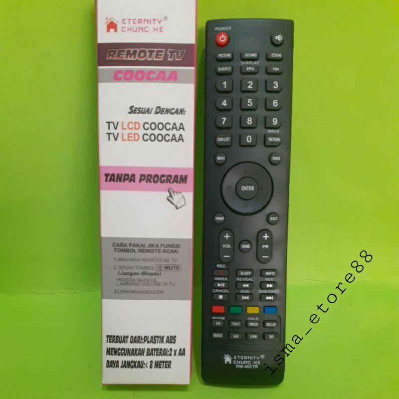 REMOT TV MULTI COOCAA TV COOCAA SMART LCD LED TANPA PROGRAM