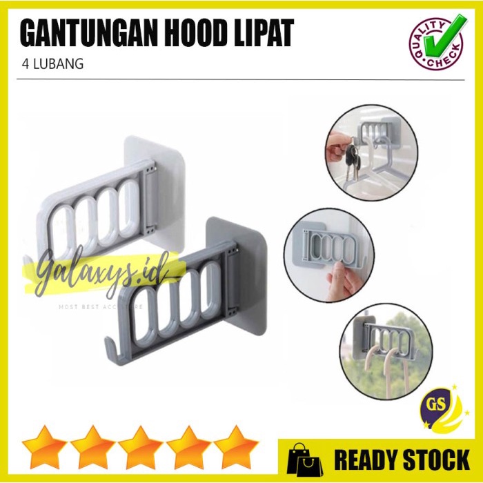 GANTUNGAN TEMPEL HOOK LIPAT / GANTUNGAN STAND HANGER JEMURAN - RANDOM