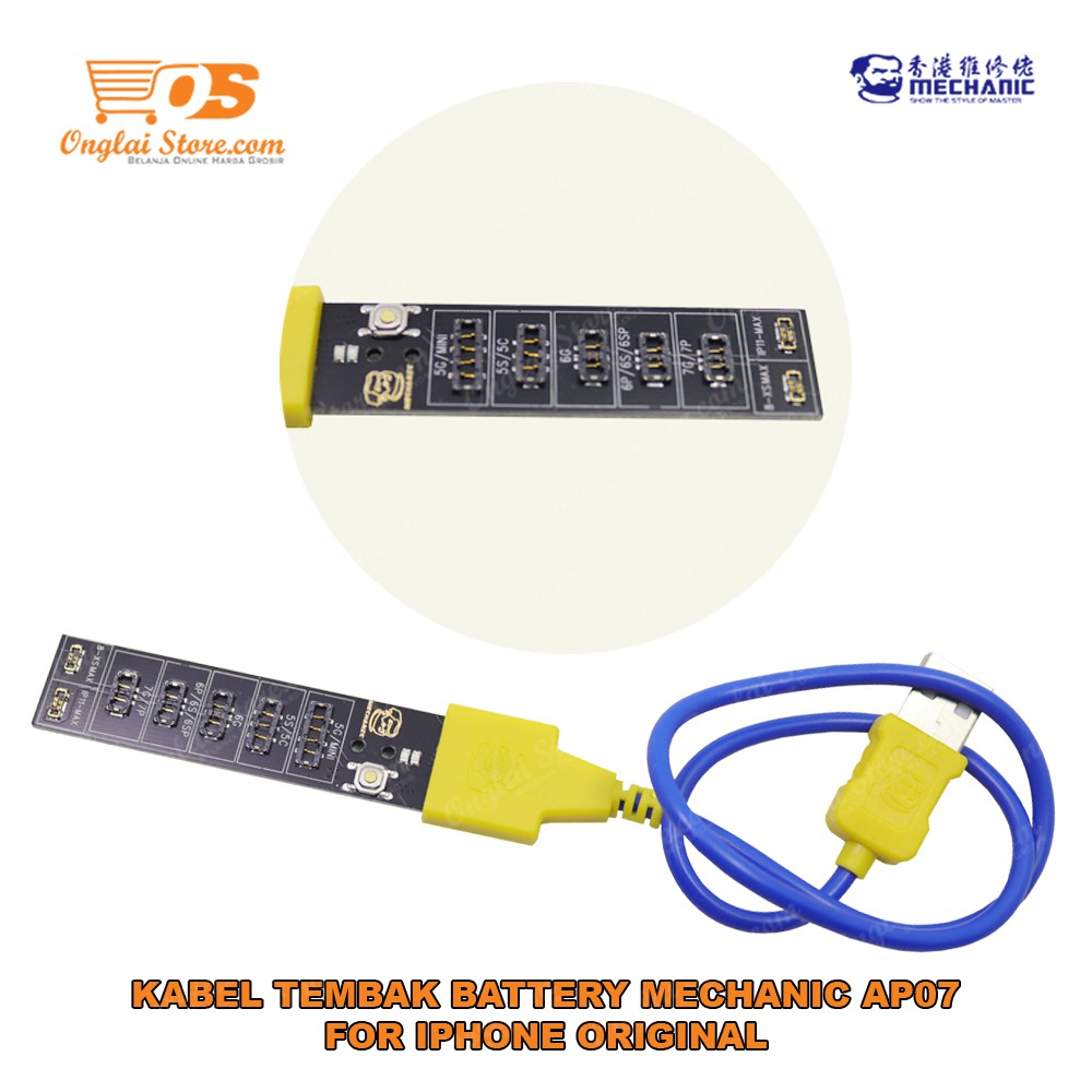 KABEL TEMBAK BATTERY MECHANIC AP07 FOR IPHONE ORIGINAL