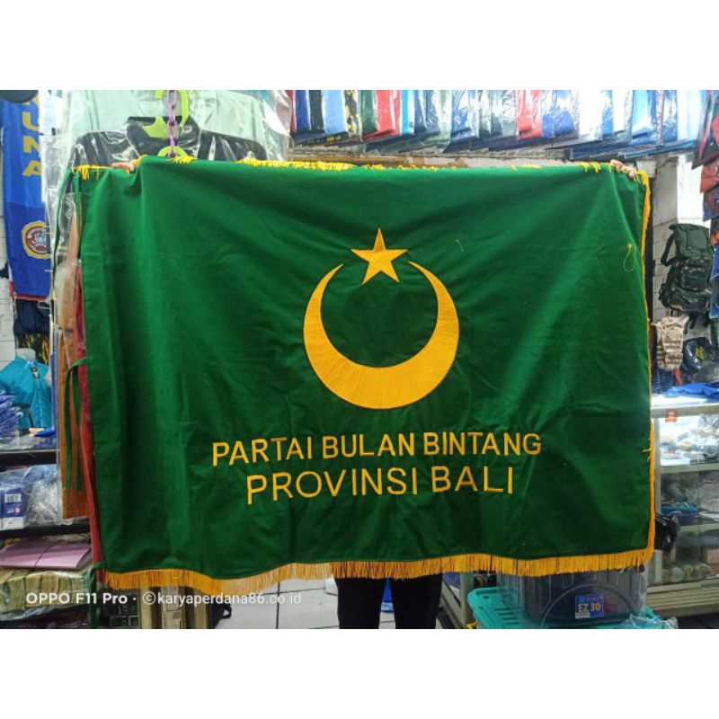 bendera petaka partai bulan bintang / bendera petaka bordir / bendera petaka ruangan