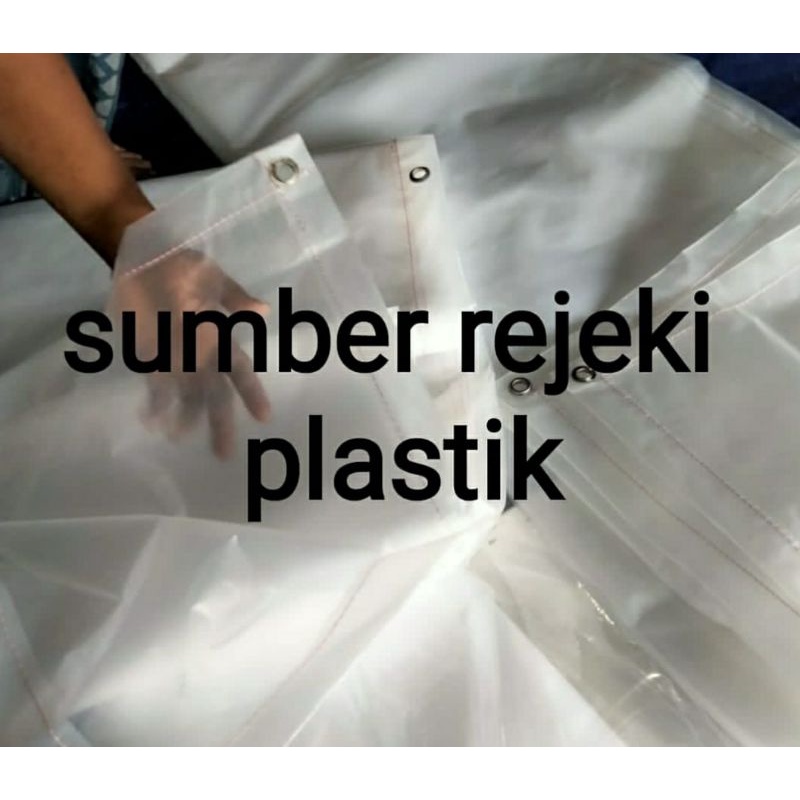 terpal plastik bening transparan ukuran 4x8