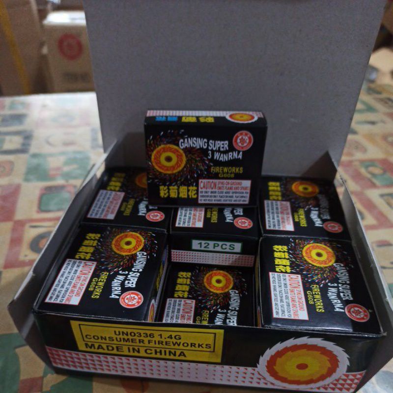 KEMBANG Api GASING SUPER 3 warna