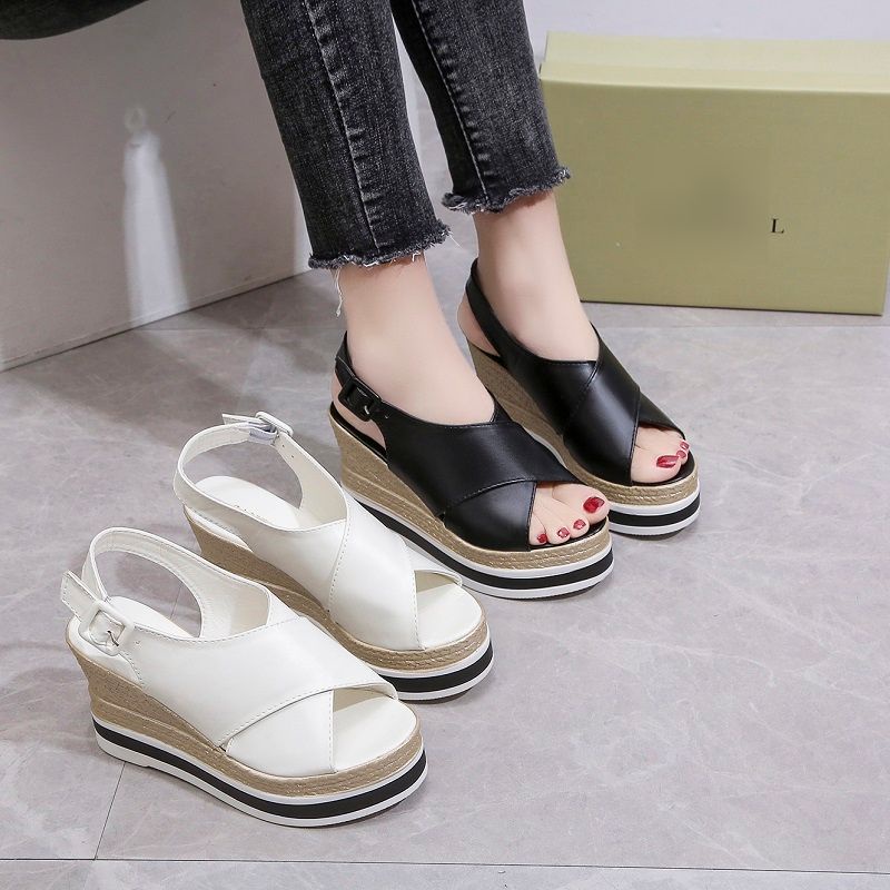 RYX - Deviole Slope Sandal Wedges Wanita Fashion Casual - Ori Import