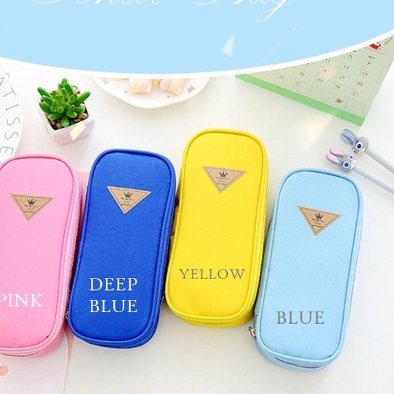 

☚ [PENCIL BAG] CANDY COLOR design / Kotak Pensil dgn warna contrast - Pink ✩