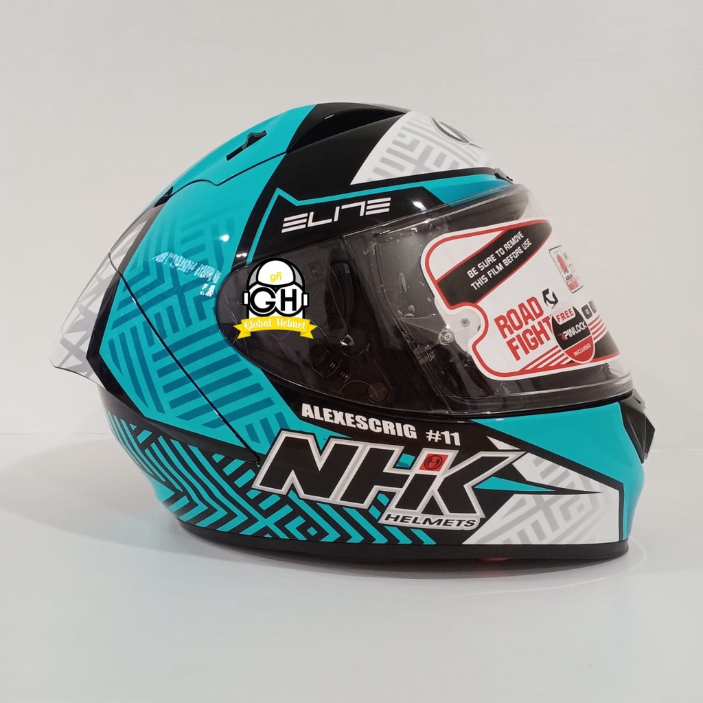 HELM NHK GP R TECH STREET ALEX ESCRIG BLACK TOSCA GLOSSY