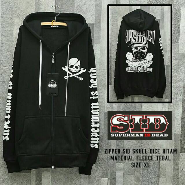 Jaket SID Hoodie Zipper Superman Is Dead Jumbo