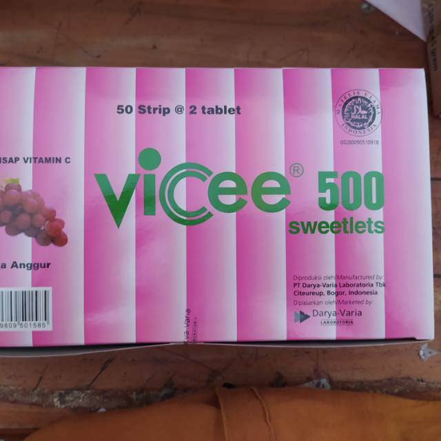 VICEE 500MG RASA ANGGUR 1BOX ISI 50STRIP