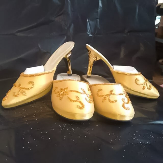 Sepasang Selop Pengantin/ Selop Pengantin Payet / Selop Pengantin