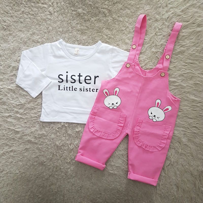 Baju Anak Perempuan Import Overall celana Panjang