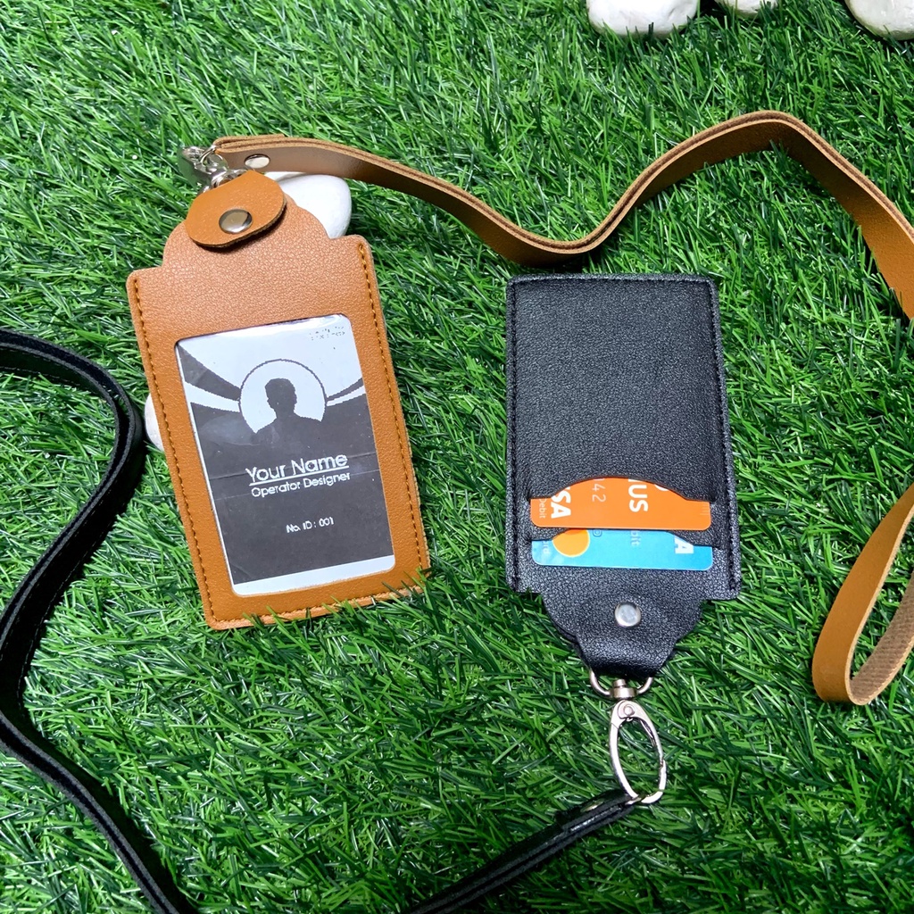 

Gantungan ID Card Holder Name Tag Dompet Kartu Multifungsi