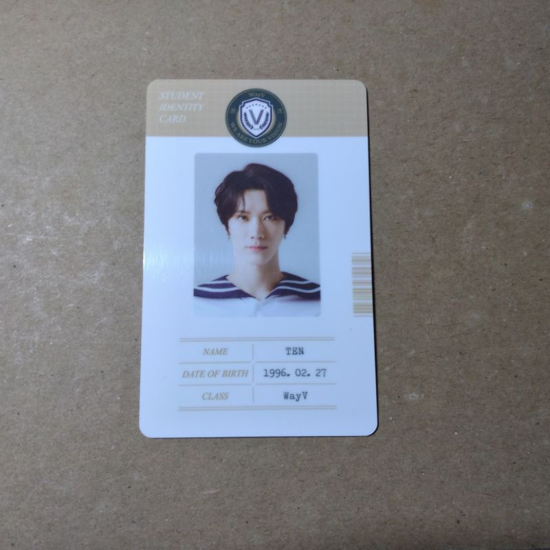 id card back to school ten pc photocard wayv b2s