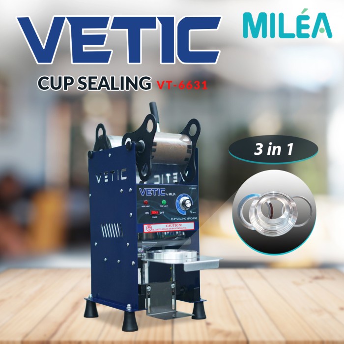Cup sealing Vetic Manual Cup Sealing VT-6631 10 Up To 22 OZ
