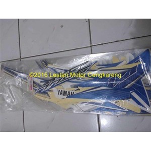 Stiker Motor / Stripping body Soul GT 2013 Putih Biru