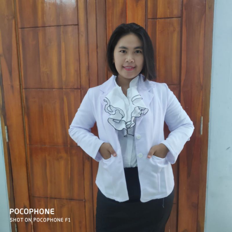 BLEZER PUTIH  FORMAL BLEZER KANTOR WANITA JAZ FORMAL PUTIH