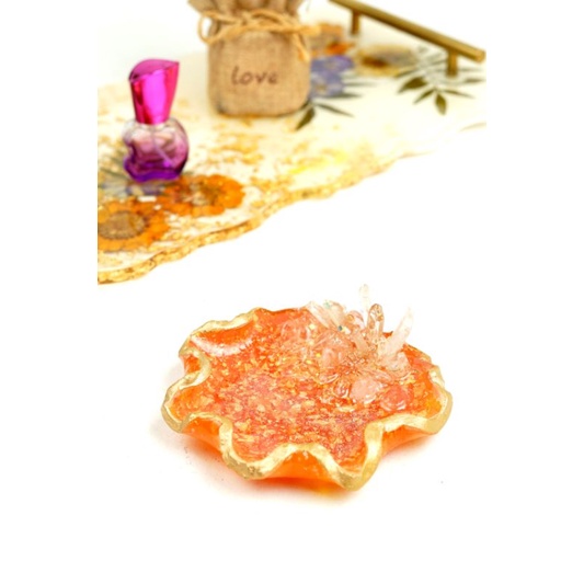 Coaster Aesthetic / Coaster Resin / Coaster Custom / Tatakan Gelas / Tatakan Lilin Natal / Tatakan L