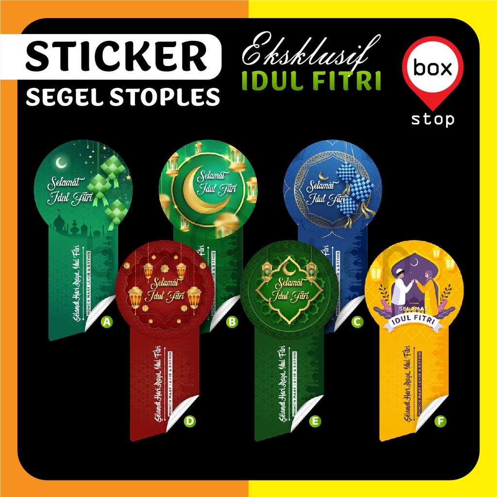 

Stiker Label | Sticker Toples | Stiker Lebaran Idul Fitri | Hampers - (50 pcs)