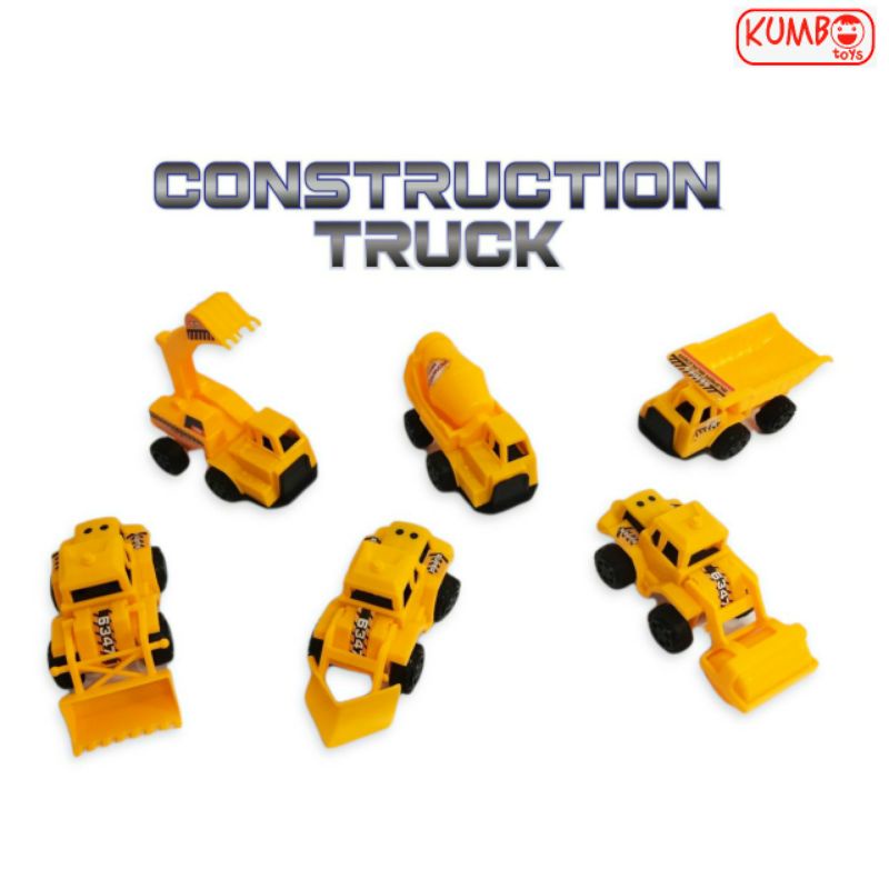 Mainan Anak Mobil Konstruksi Construction Truck Isi 6 Pcs