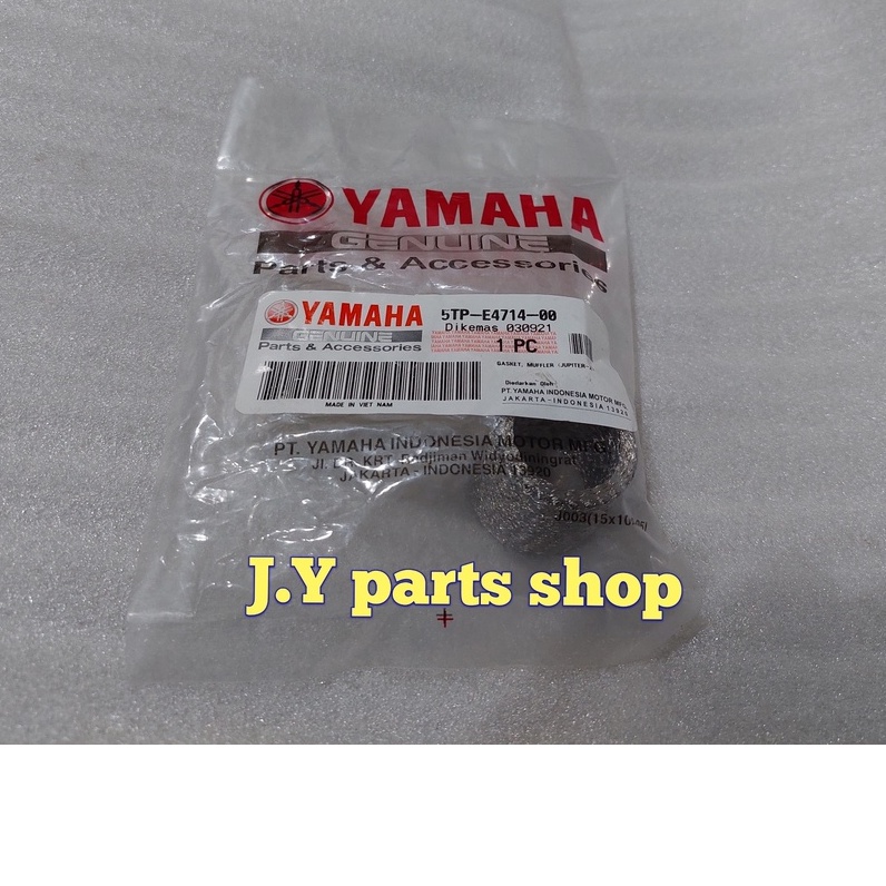 GASKET PAKING TENGAH SAMBUNGAN SILINCER KNALPOT JUPITER Z 110 LAMA 2003 2006 ORI YGP 5TP-E4714-00