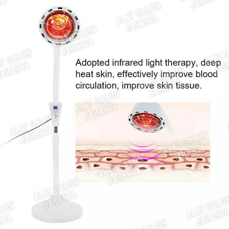 LAMPU INFRARED LAMPU INFRA MERAH INFRARED LAMP THERAPHY 275WATT ALAT TERAPI INFRARED STANDING LAMP