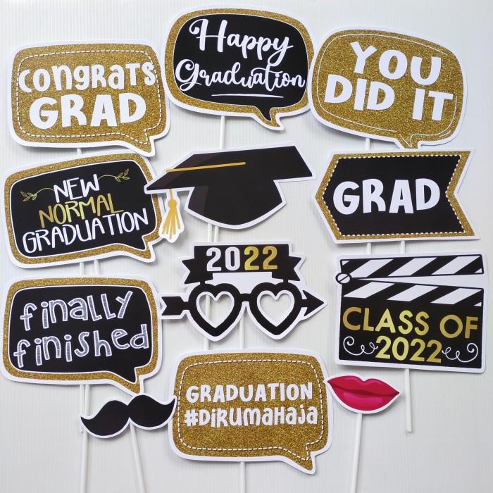Property Graduation #Dirumahaja Funprops Photobooth Aksesoris Selfie
