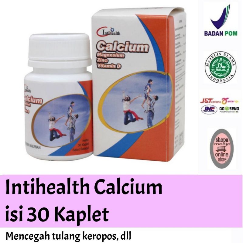 Intihealth Calcium Magnesium Zinc Vitamin D - isi 30 Kaplet Salut Selaput