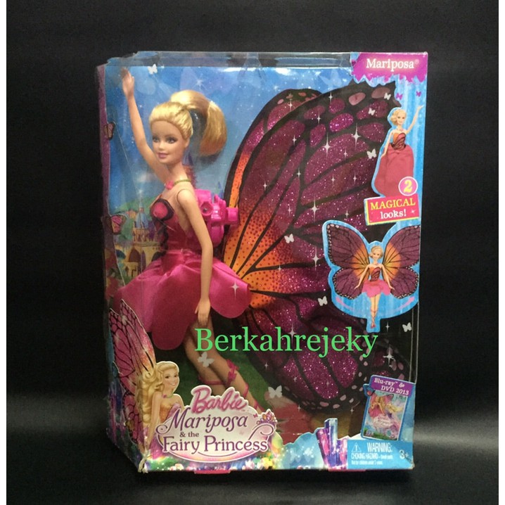 BARBIE MARIPOSA & THE FAIRY PRINCESS ORIGINAL MATEL Murah