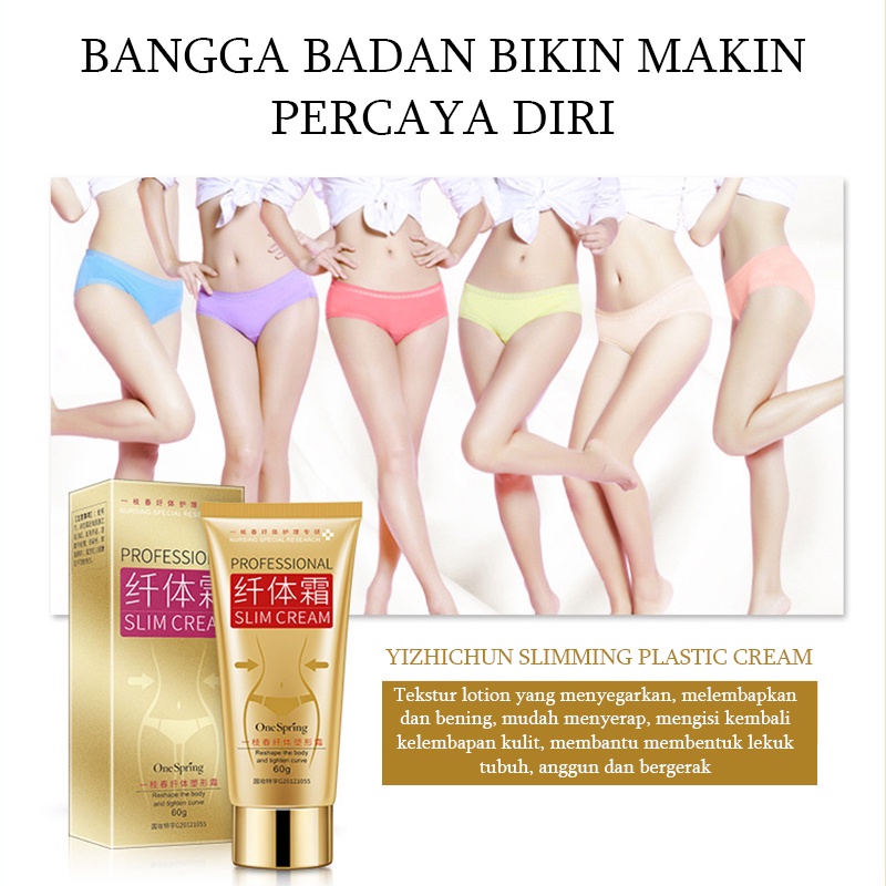 Krim Cream pelangsing Slimming cream Pelangsing herbal Pelangsing ampuh Pelangsing alami 60g Detoksifikasi dan penghilangan lemak, aman dan tidak berbahaya, layak untuk Anda percayai!