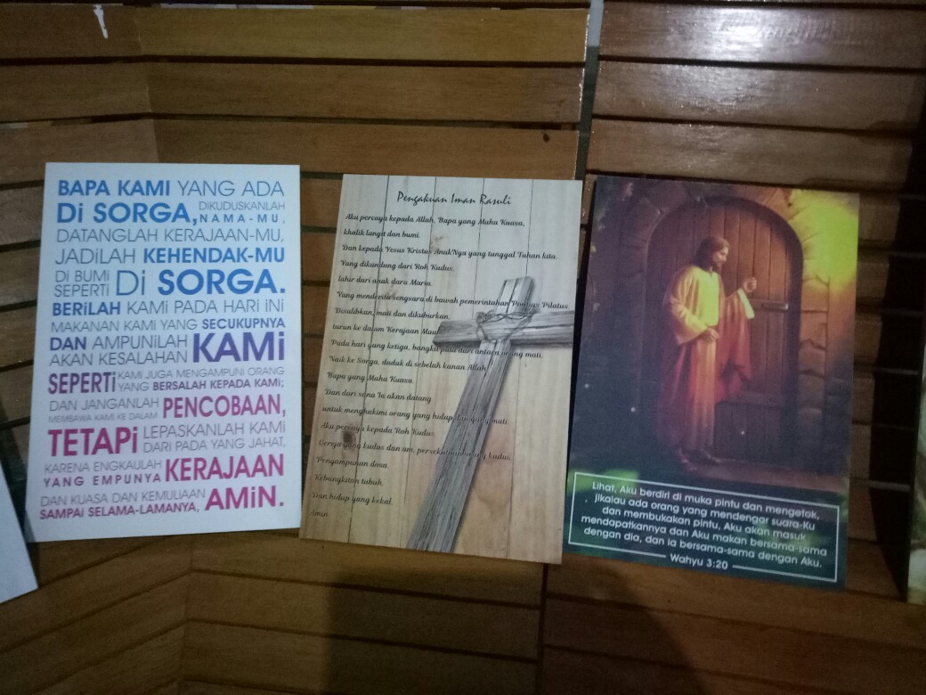 Doa Bapa Kami Poster Walldecor Nasrani Kristen Katolik