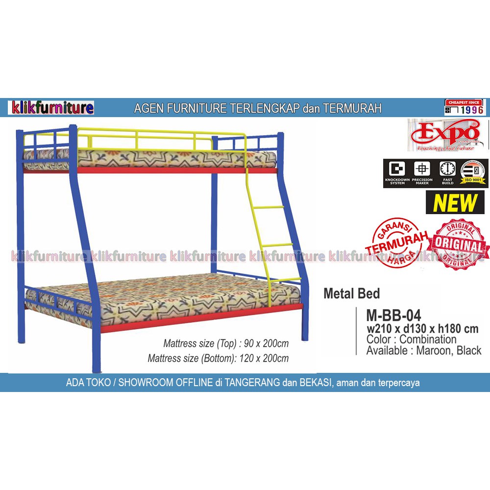 [promo] MBB 04 EXPO Ranjang Susun Tingkat Besi