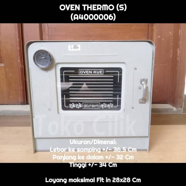 Oven tangkring anti karat thermometer suhu kompor buat kue cake pizza