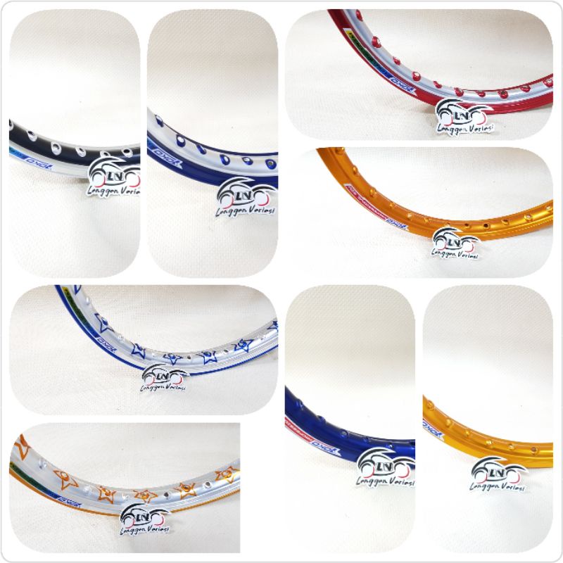 Velg almunium jari jari Yoko 120 140 - 17 Solid / 2 Tone / Star (HARGA PER BIJI)