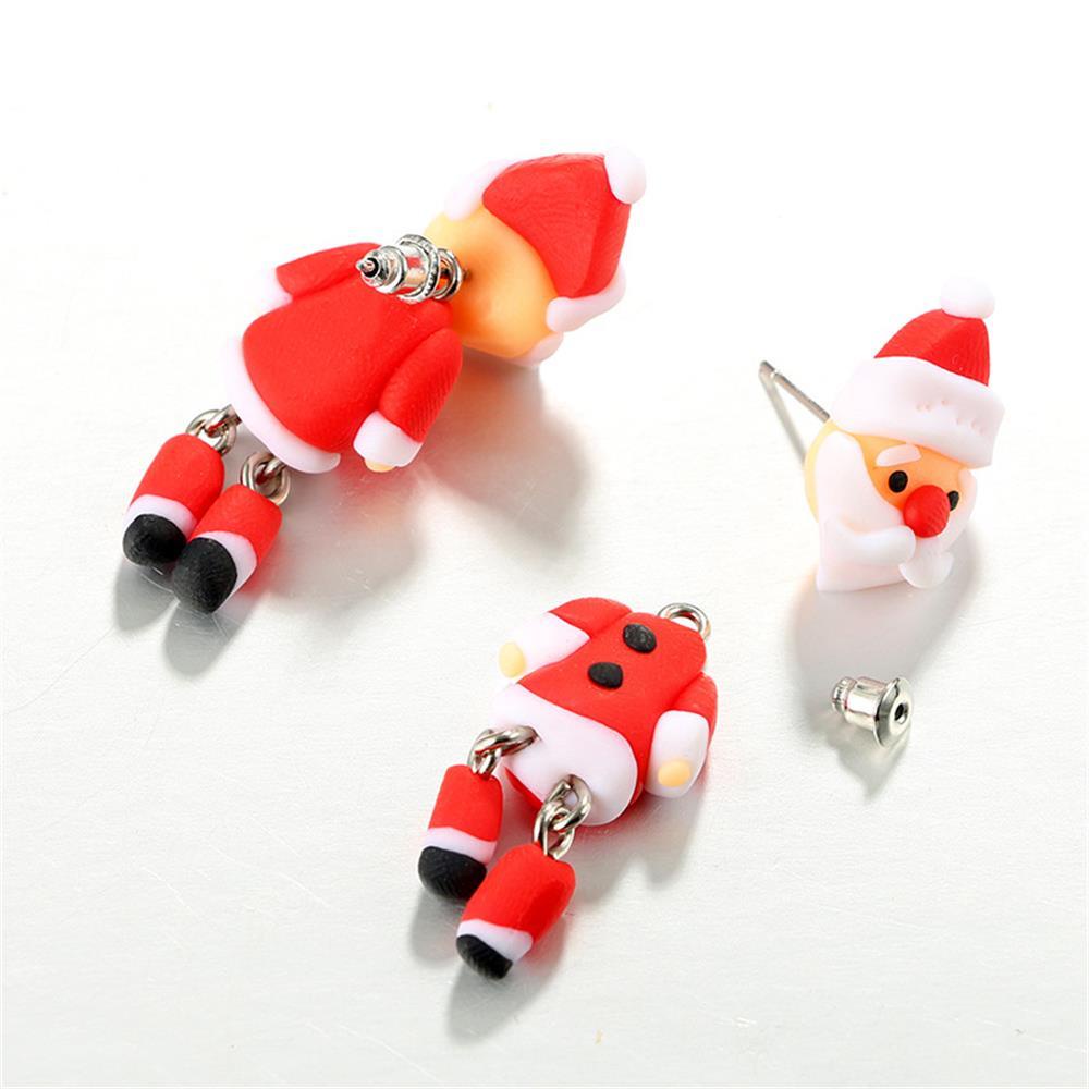 Nanas 1pasang Anting Natal Indah Perhiasan Handmade Polymer Clay