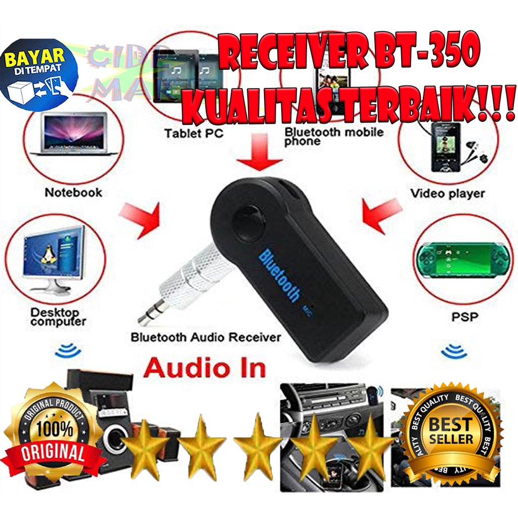 CAR BLUETOOTH AUDIO RECEIVER BT-350 WIRELESS MUSIC / USB RECEIVER BLUETOOTH AUDIO MUSIC X6 STEREO