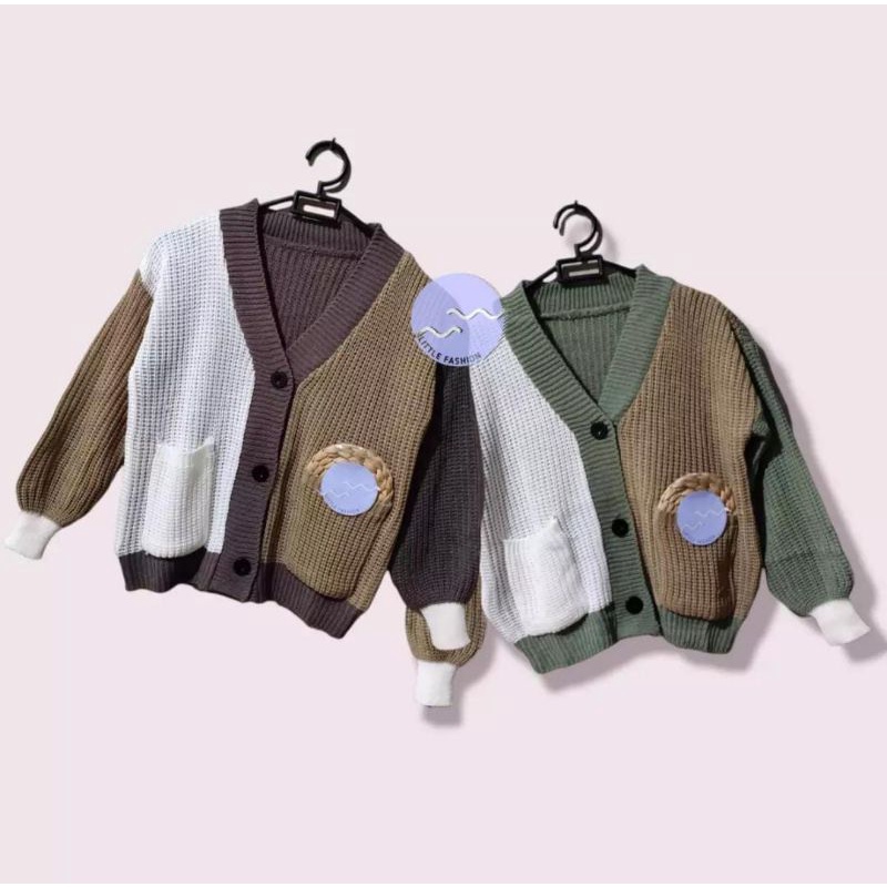 Queenfashion17/Elsa cardigan anak