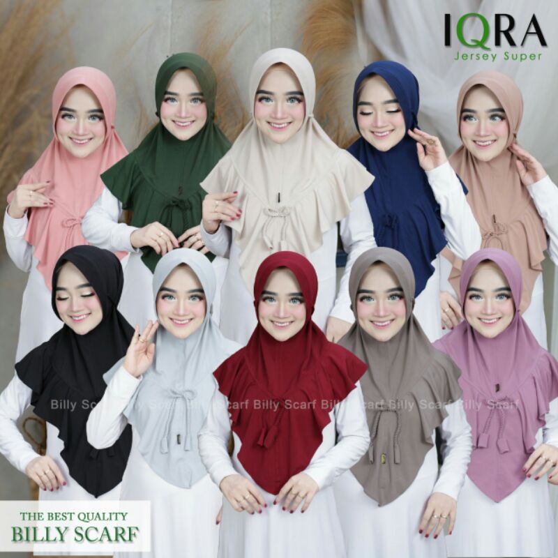 HIJAB INSTAN IQRA ORIGINAL BILLY