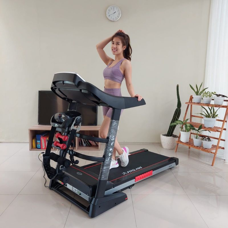 Treadmill elektrik FC SEOUL alat olahraga lari joging dan fitness