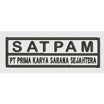 Atribut Badge Bet Nama Bordir Satpam dan TNI Timbul 3D Satuan Tanpa Minimum Order