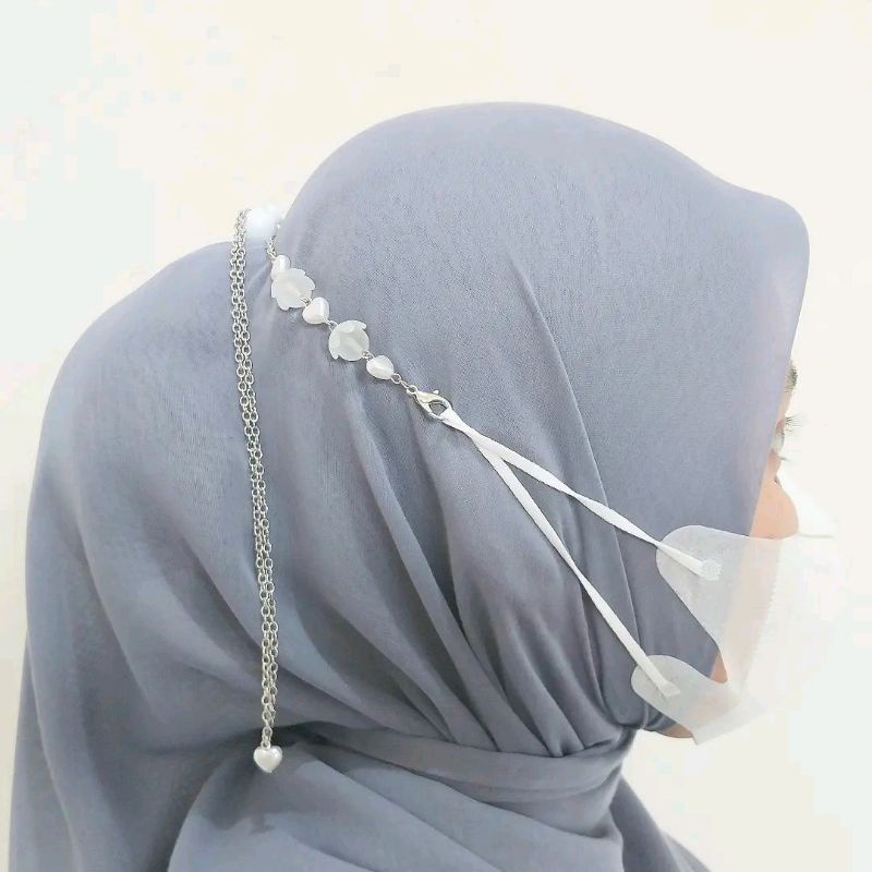 Strap Masker/ Strap Mask 2in1 / Tali Masker/ Kalung Masker/ Strap Mask Hijab