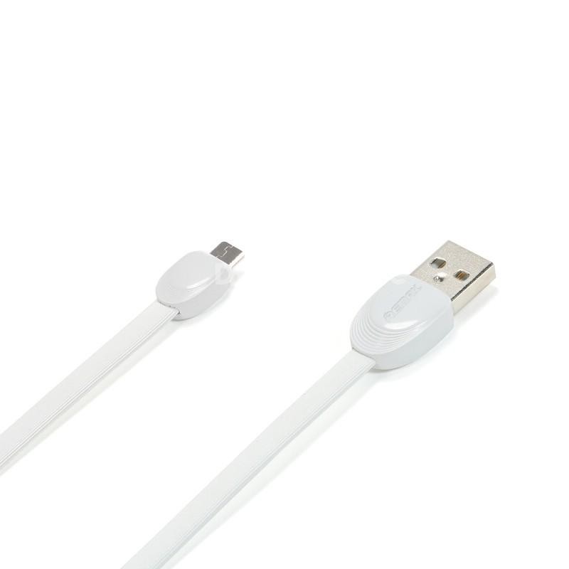 REMAX SHELL MICRO USB/KABEL DATA USB 2.0 UNTUK ANDROID SERI TERBARU-SUPORT DAYA 2.1A RC-040m - TEKNO KITA