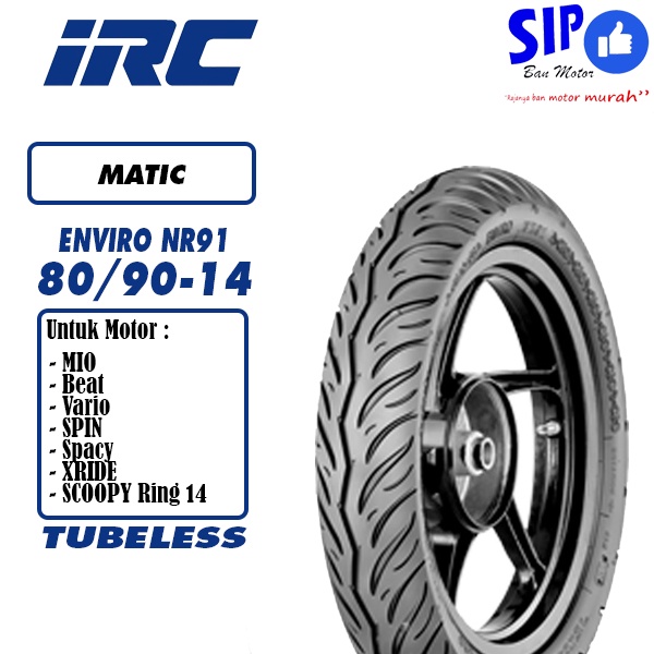 Ban matic tubeless IRC Enviro 80 90 14 NR91 beat mio vario