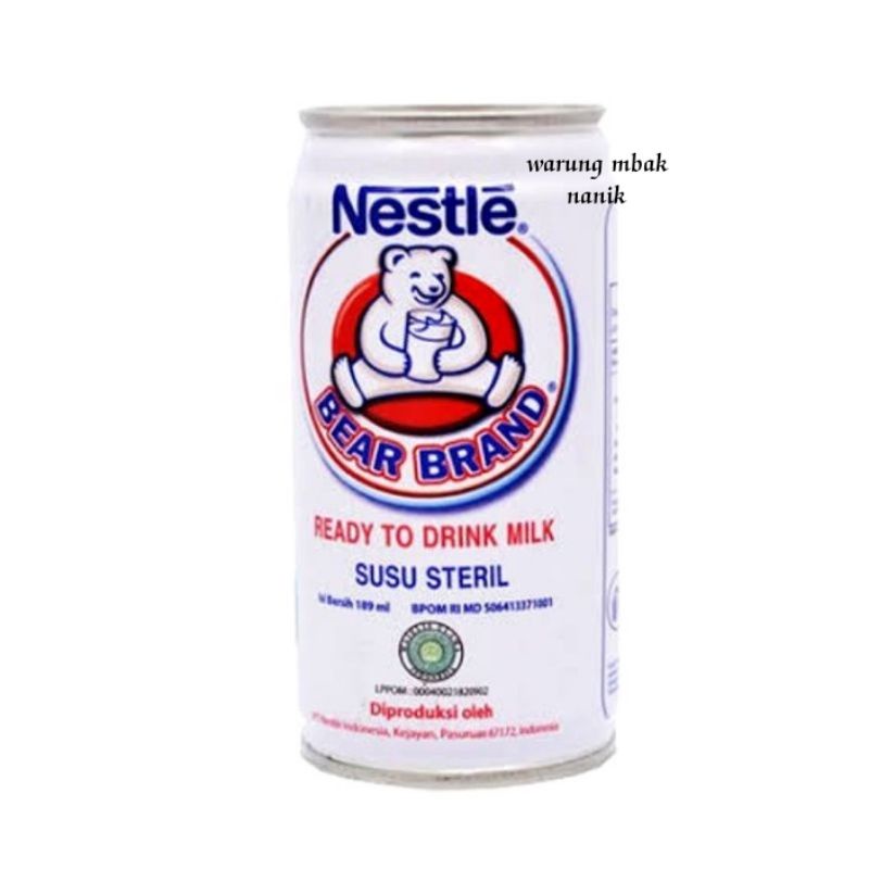 

Susu beruang Nestle bear brand susu steril 189ml 1pcs